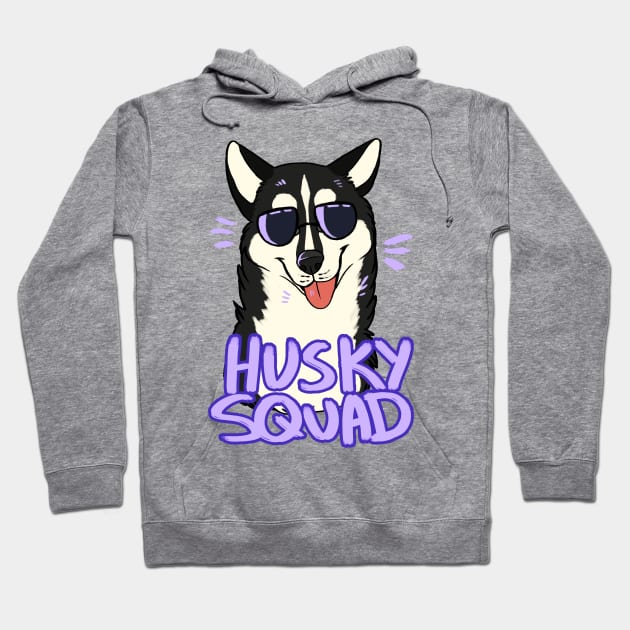 HUSKY SQUAD (black) Hoodie by mexicanine